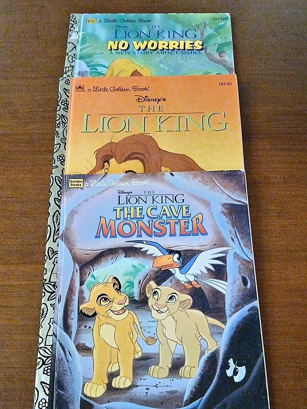 Golden Books The Lion King 3-Book Set Disney 1990s Vintage